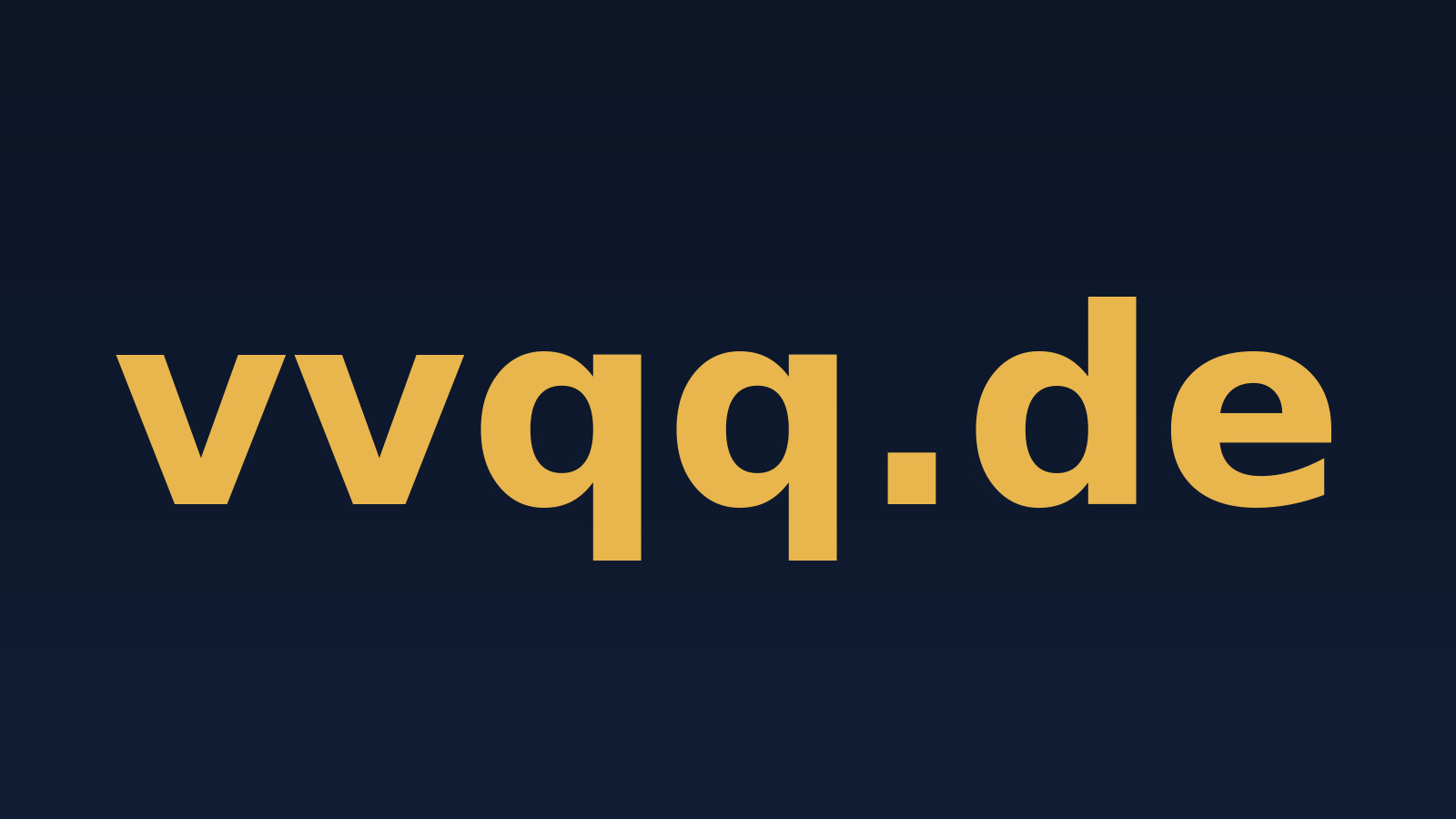 vvqq.de – Domain zu verkaufen